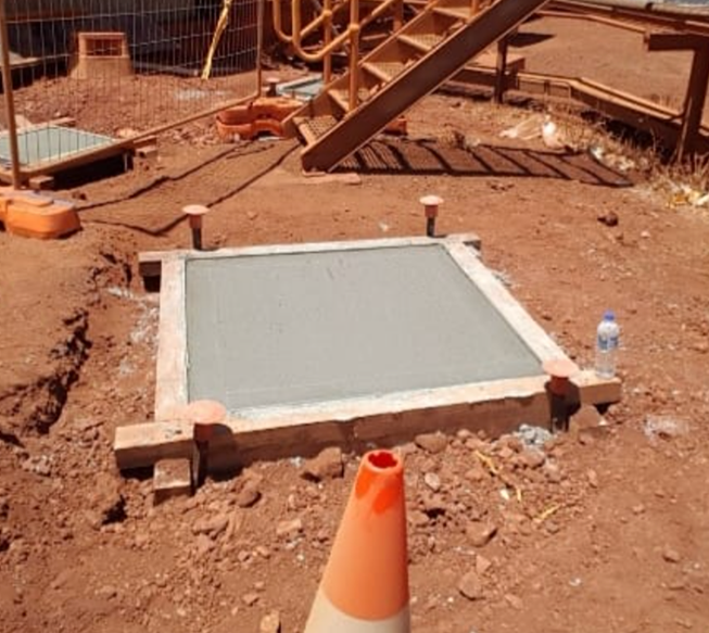 Freshly poured concrete pad installed for residential project in Albany Western Australia.